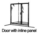 Door with Inline Panel